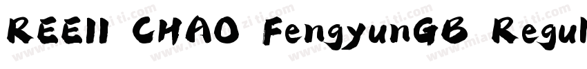 REEII CHAO FengyunGB Regular字体转换